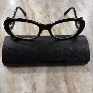 Prada Women's Baroque Tortoise Glasses Frames